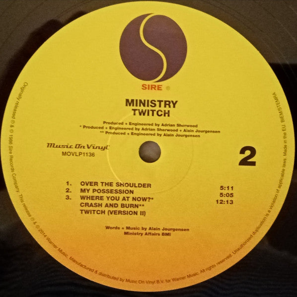 Ministry : Twitch (LP, Album, RE, 180)