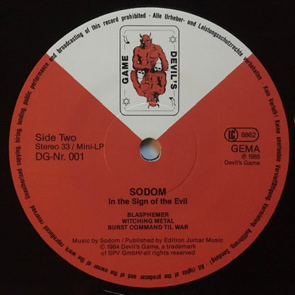 Sodom : In The Sign Of Evil (12", MiniAlbum)