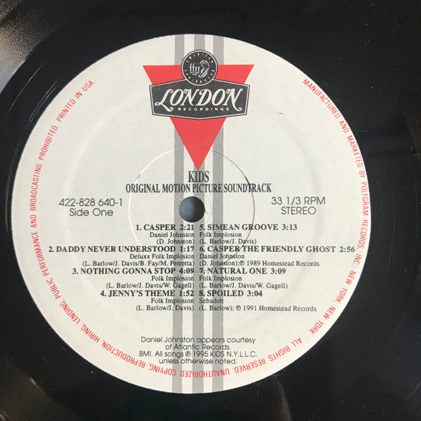 Various : Kids (Original Motion Picture Soundtrack) (LP, Comp)