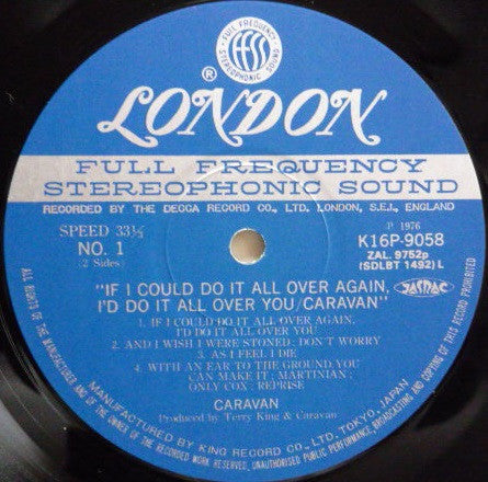 Caravan : If I Could Do It All Over Again, I'd Do It All Over You (LP, Album, RE)