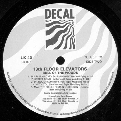 13th Floor Elevators : Bull Of The Woods (LP, Album, RE)