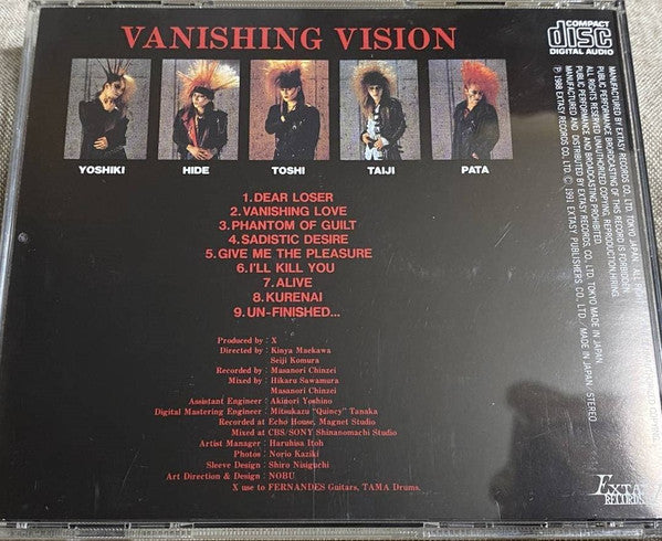 X* : Vanishing Vision (CD, Album, RE)