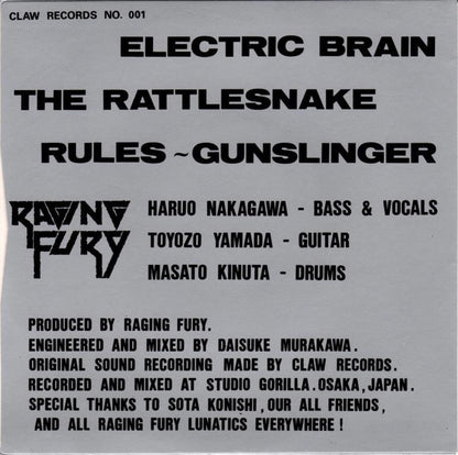 Raging Fury : The Rattlesnake Rules (7")
