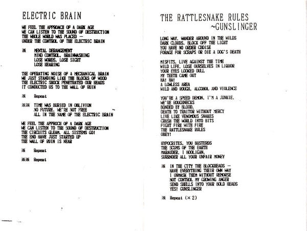 Raging Fury : The Rattlesnake Rules (7")