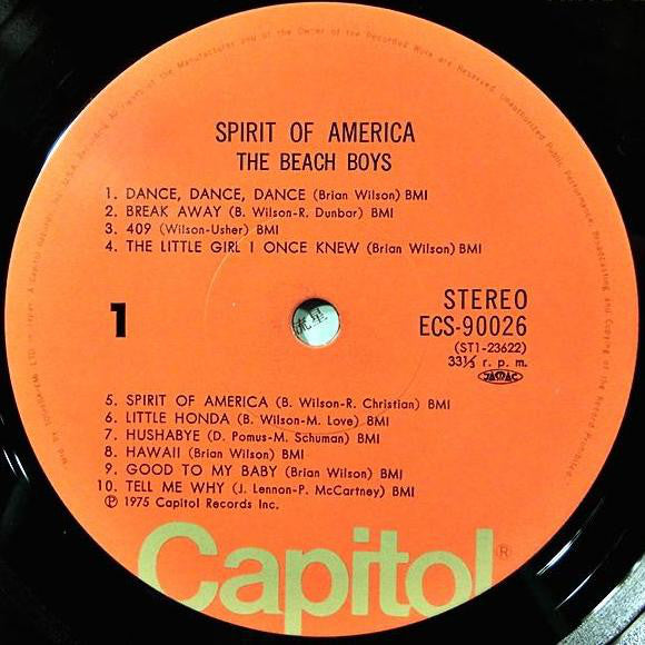 The Beach Boys : Spirit Of America  (LP, Comp)