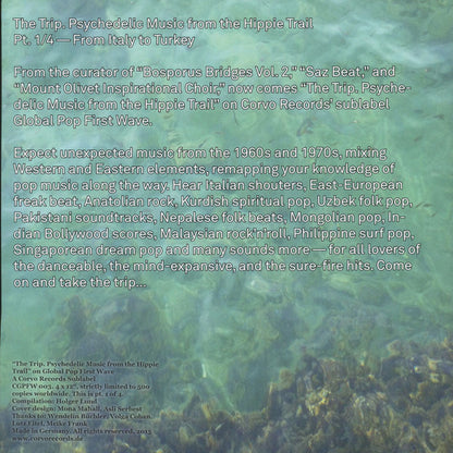 Various : The Trip (Psychedelic Music From The Hippie Trail Pt. 1/4 - From Italy To Turkey) (LP, Comp, Ltd)