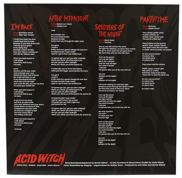 Acid Witch : Midnight Movies (12", EP, Red)
