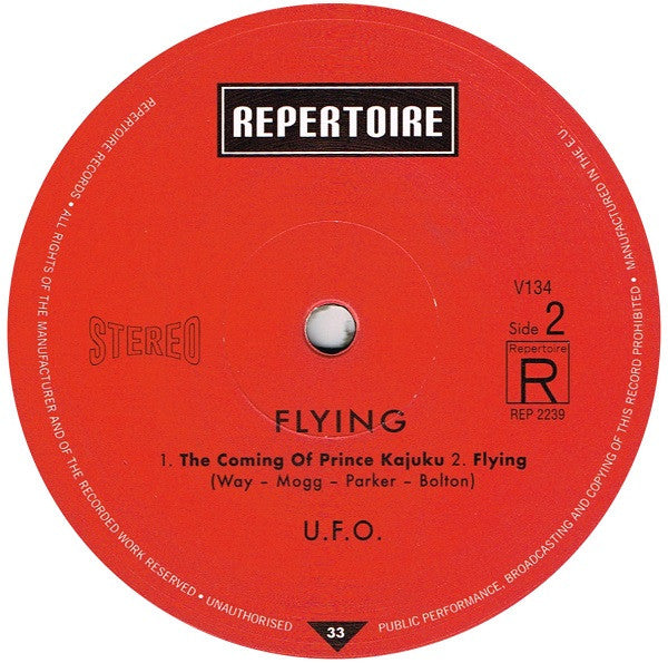 UFO (5) : UFO 2 - Flying - One Hour Space Rock (LP, Album, RE, RM, 180)