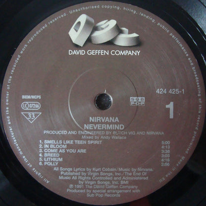 Nirvana : Nevermind (LP, Album, RE, RP, 180)