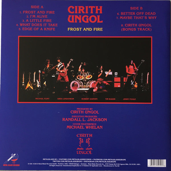 Cirith Ungol : Frost And Fire (LP, Album, Ltd, RE, RM, 180)