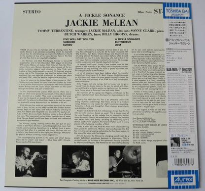 Jackie McLean : A Fickle Sonance (LP, Album, Ltd, RE)