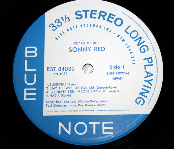 Sonny Red : Out Of The Blue (LP, Album, Ltd, RE)