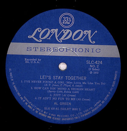 Al Green : Let's Stay Together (LP, Album)