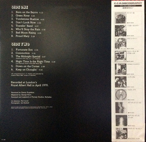 Creedence Clearwater Revival : The Royal Albert Hall Concert (LP, Album)