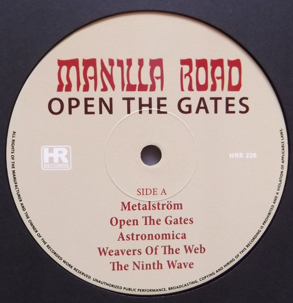 Manilla Road : Open The Gates (LP, Album, Ltd, RE, RM)
