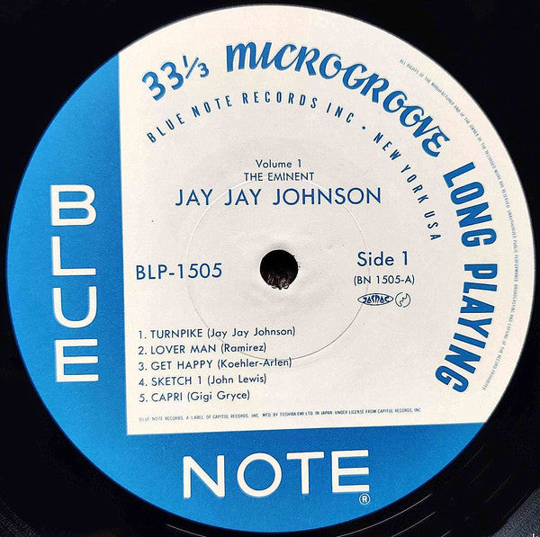 Jay Jay Johnson* : The Eminent Jay Jay Johnson Volume 1 (LP, Comp, Mono, RE, RM)