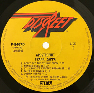 Frank Zappa : Apostrophe (') (LP, Album)