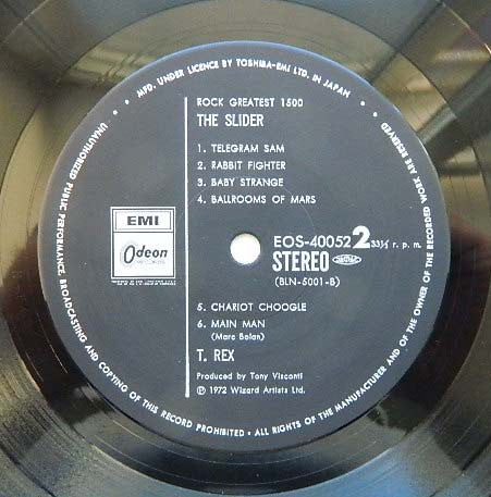 T. Rex : The Slider (LP, Album, RE)