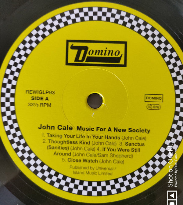 John Cale : Music For A New Society (LP, Album, RE, RM, Rem)