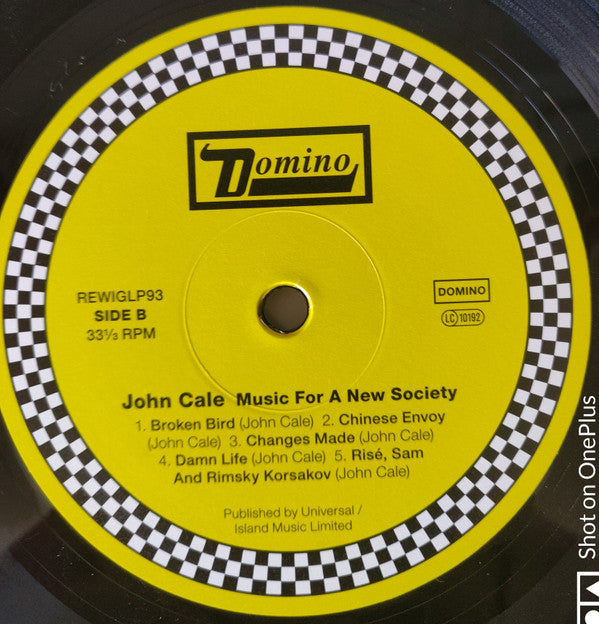 John Cale : Music For A New Society (LP, Album, RE, RM, Rem)