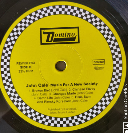 John Cale : Music For A New Society (LP, Album, RE, RM, Rem)