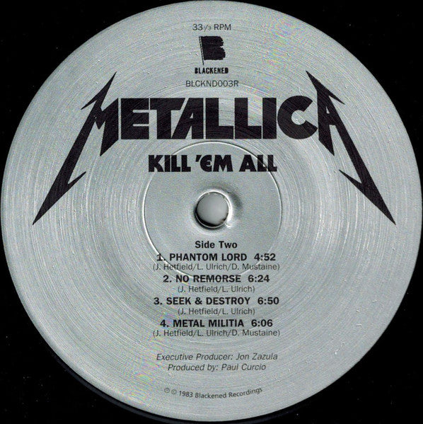 【LP】LLICA　KILL'EM ALL Buy Metallica : Kill 'Em All (LP, Album, RE, RM) Online for a