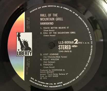 Hawkwind : Hall Of The Mountain Grill (LP, Album)