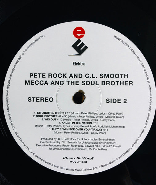 Pete Rock & C.L. Smooth : Mecca And The Soul Brother (2xLP, Album, RE, 180)