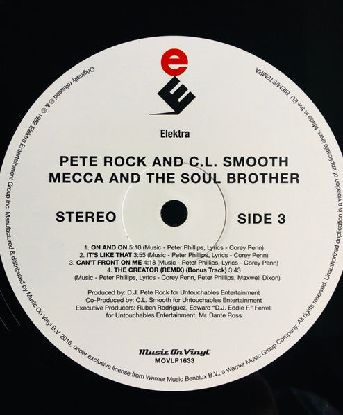 Pete Rock & C.L. Smooth : Mecca And The Soul Brother (2xLP, Album, RE, 180)