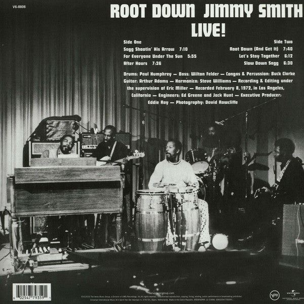 Jimmy Smith : Root Down - Jimmy Smith Live! (LP, Album, RE, 180)