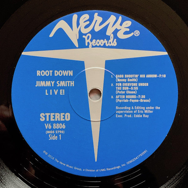 Jimmy Smith : Root Down - Jimmy Smith Live! (LP, Album, RE, 180)
