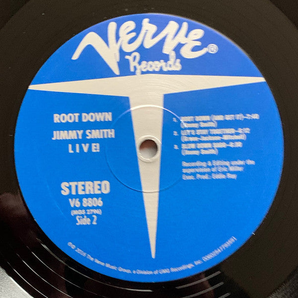 Jimmy Smith : Root Down - Jimmy Smith Live! (LP, Album, RE, 180)