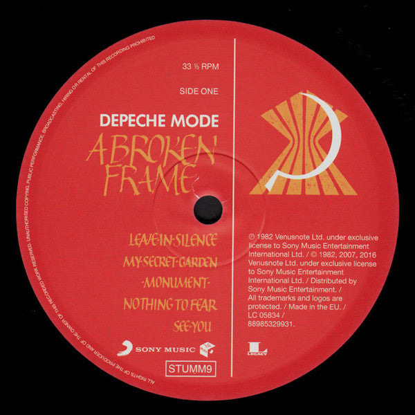 Depeche Mode : A Broken Frame (LP, Album, RE, RM, Gat)