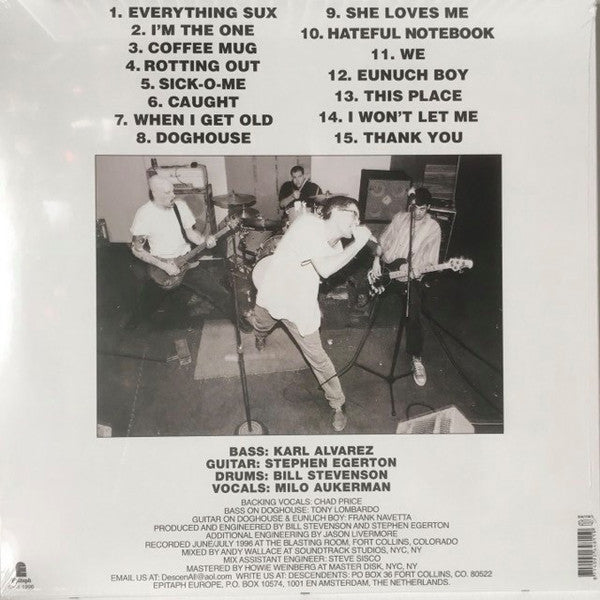 Descendents : Everything Sucks (LP, Album, RE)