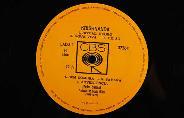 Pedro Santos : Krishnanda (LP, Album, RE)