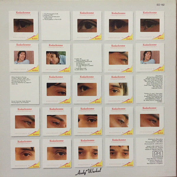 John Cale : The Academy In Peril (LP, Album, RE)