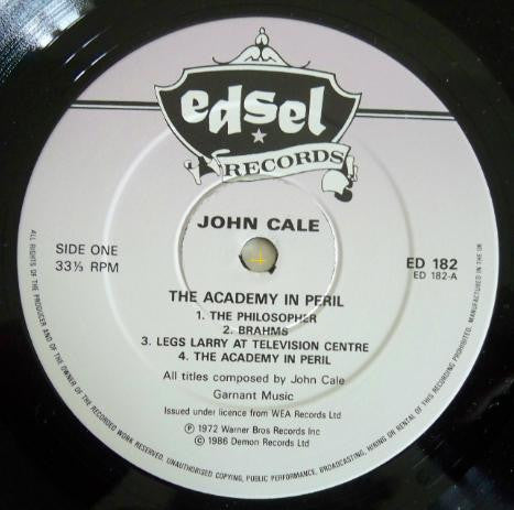 John Cale : The Academy In Peril (LP, Album, RE)