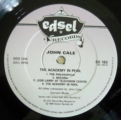 John Cale : The Academy In Peril (LP, Album, RE)