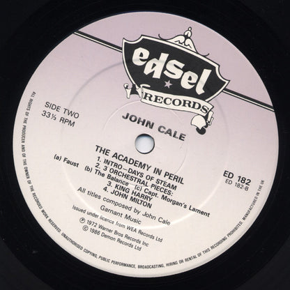John Cale : The Academy In Peril (LP, Album, RE)