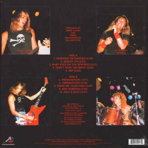 Omen (3) : Warning Of Danger (LP, Album, RE)