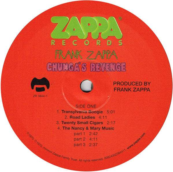 Frank Zappa : Chunga's Revenge (LP, Album, RE, RM)