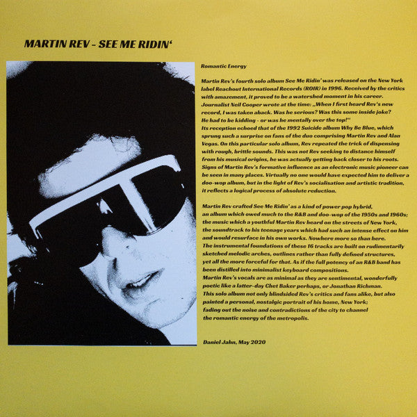 Martin Rev : See Me Ridin' (LP, Album)