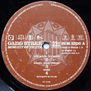 Gang Starr : Moment Of Truth (3xLP, Album)