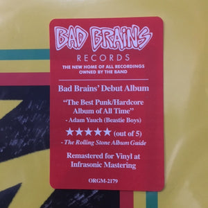 Bad Brains : Bad Brains (LP, Album, RE, RM)