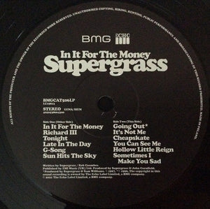 Supergrass : In It For The Money (LP, Album, RM, 180 + 12", Single, Whi)
