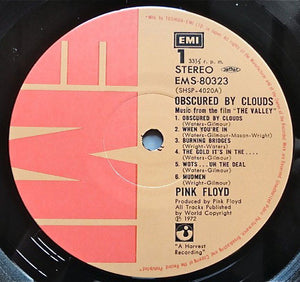Pink Floyd : Obscured By Clouds = 雲の影 (LP, Album, RE)