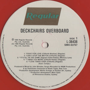 Deckchairs Overboard : Deckchairs Overboard (LP, Album, Red)