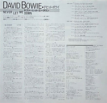 Load image into Gallery viewer, David Bowie : Never Let Me Down (LP, Album)