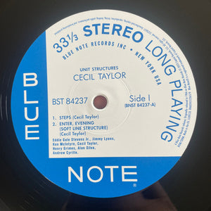 Cecil Taylor : Unit Structures (LP, Album, RE, 180)