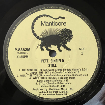 Pete Sinfield* : Still (LP, Album, Gat)